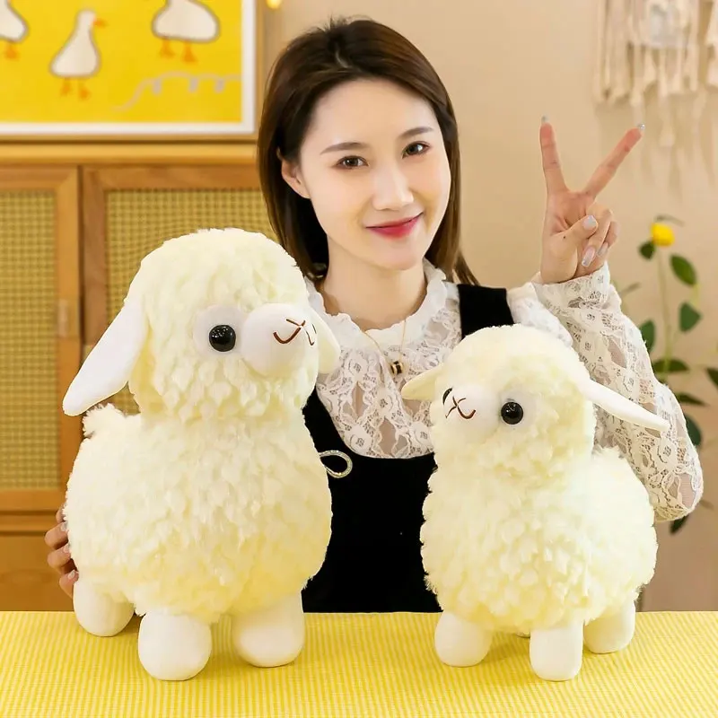 White Alpaca Sheep Llama Stuffed Plush Toy - Image 4