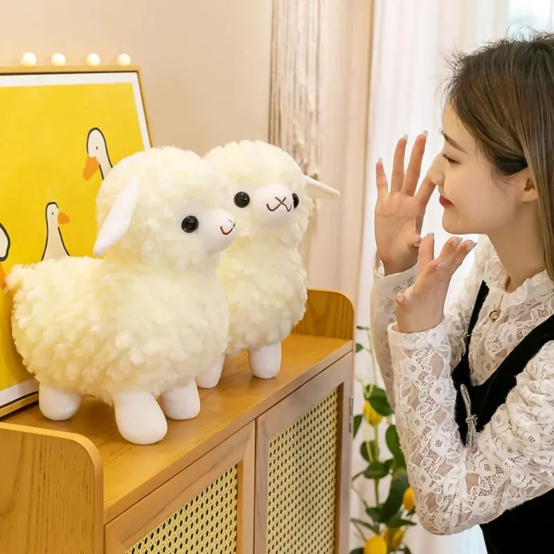 White Alpaca Sheep Llama Stuffed Plush Toy - Image 8