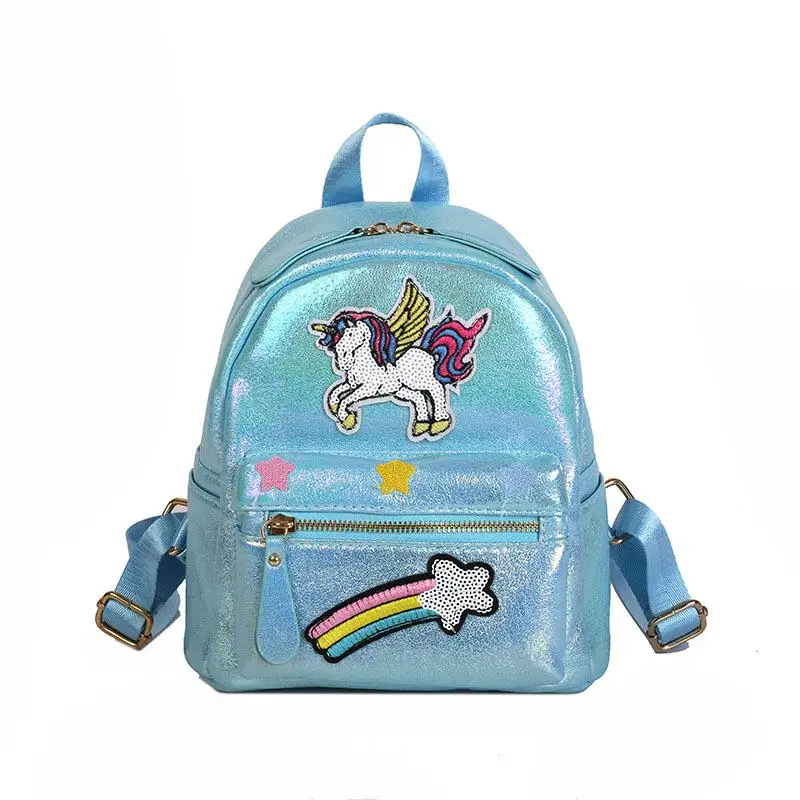 Holographic Backpack Unicorn Patches Rainbow Cloud Star - Image 22