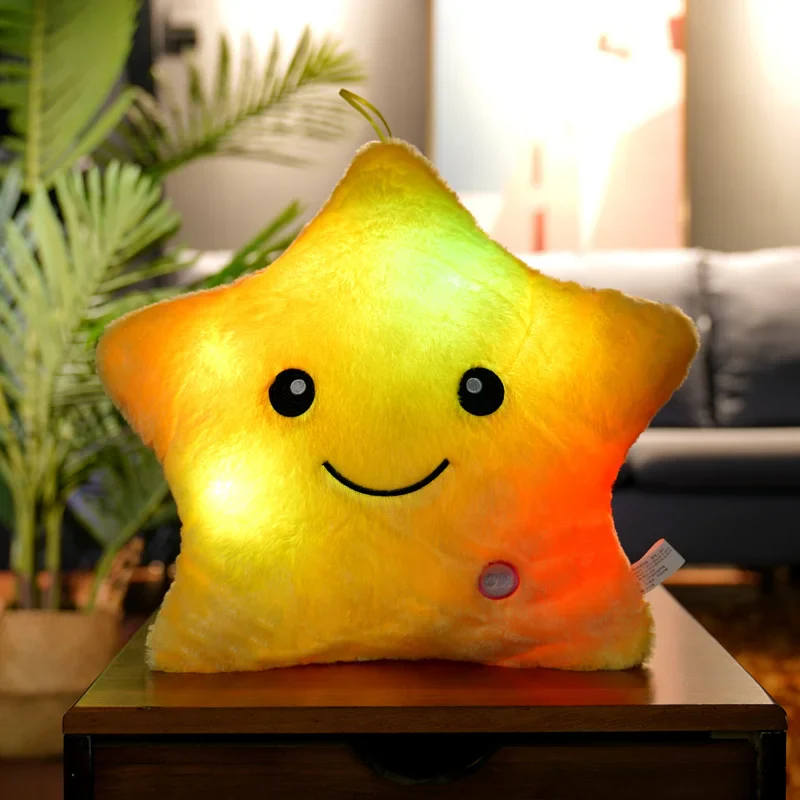 Luminous Star Plush Glowing LED Stars Cushion - Image 3
