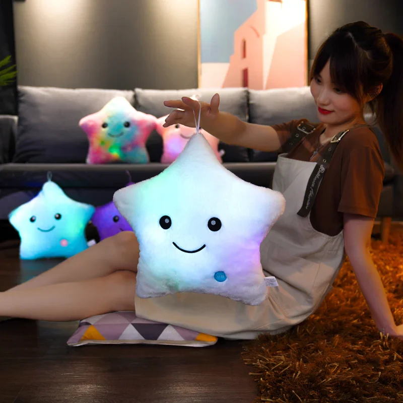 Luminous Star Plush Glowing LED Stars Cushion - Image 6