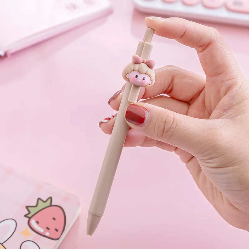 4 Kawaii Rabbit Mechanical Gel Ink Pens School Office Writing Supplies Stationery Pen 0.5mm - Image 3