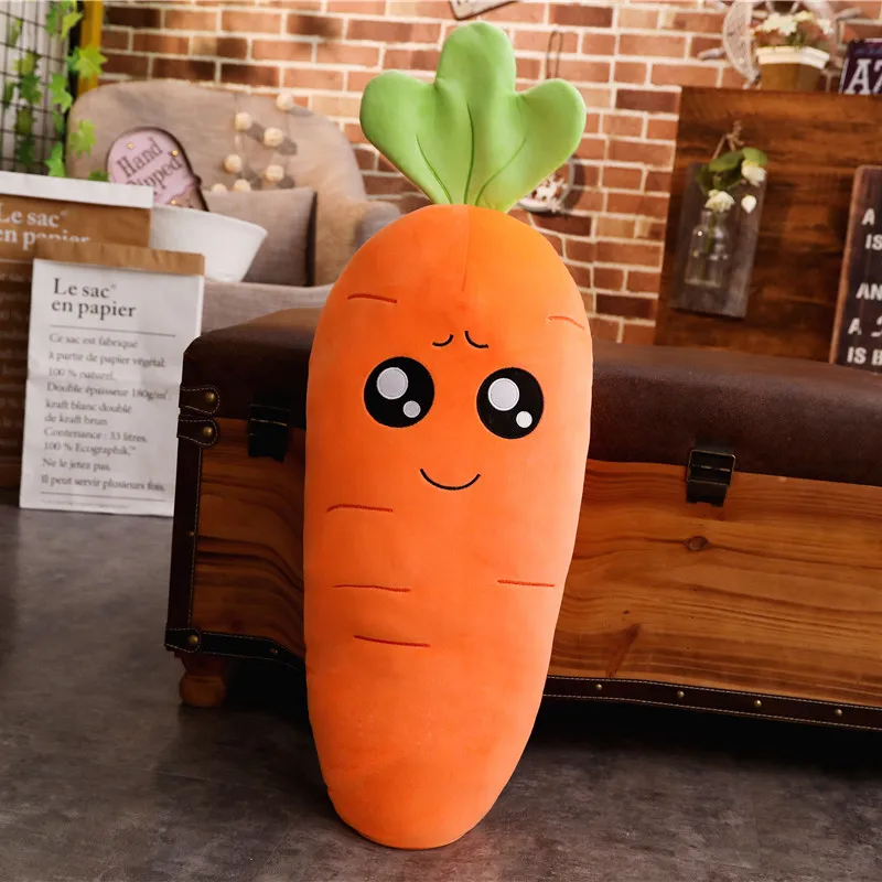 Cartoon Carrot Plant Vegetable Plush Stuffed Soft Toy Huge - Image 10