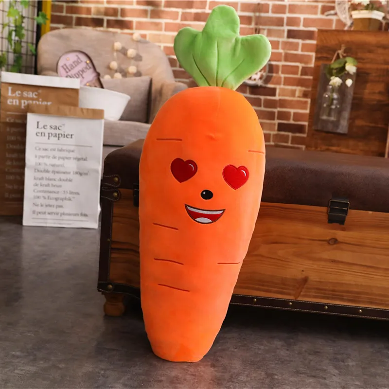 Cartoon Carrot Plant Vegetable Plush Stuffed Soft Toy Huge - Image 14