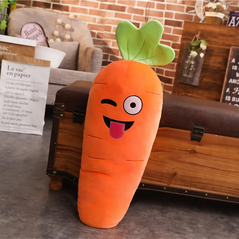 Cartoon Carrot Plant Vegetable Plush Stuffed Soft Toy Huge - Image 15