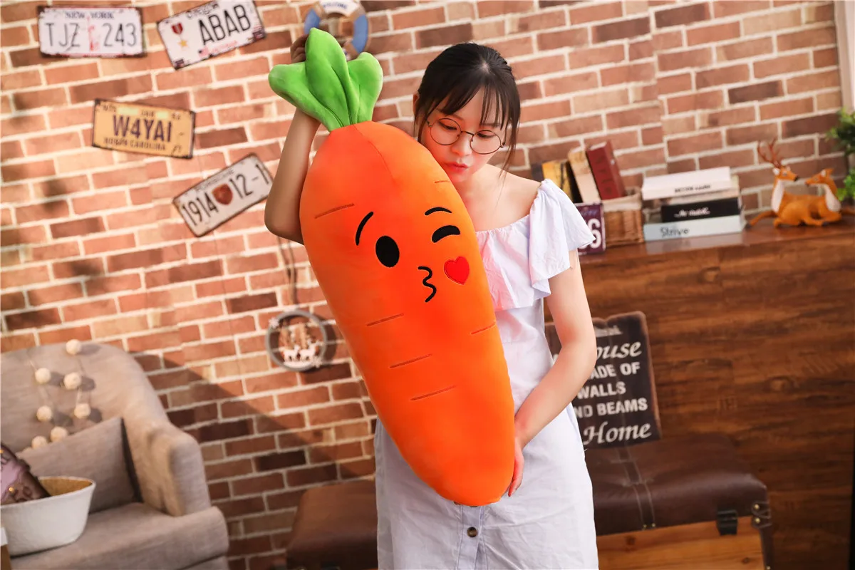 Cartoon Carrot Plant Vegetable Plush Stuffed Soft Toy Huge - Image 18