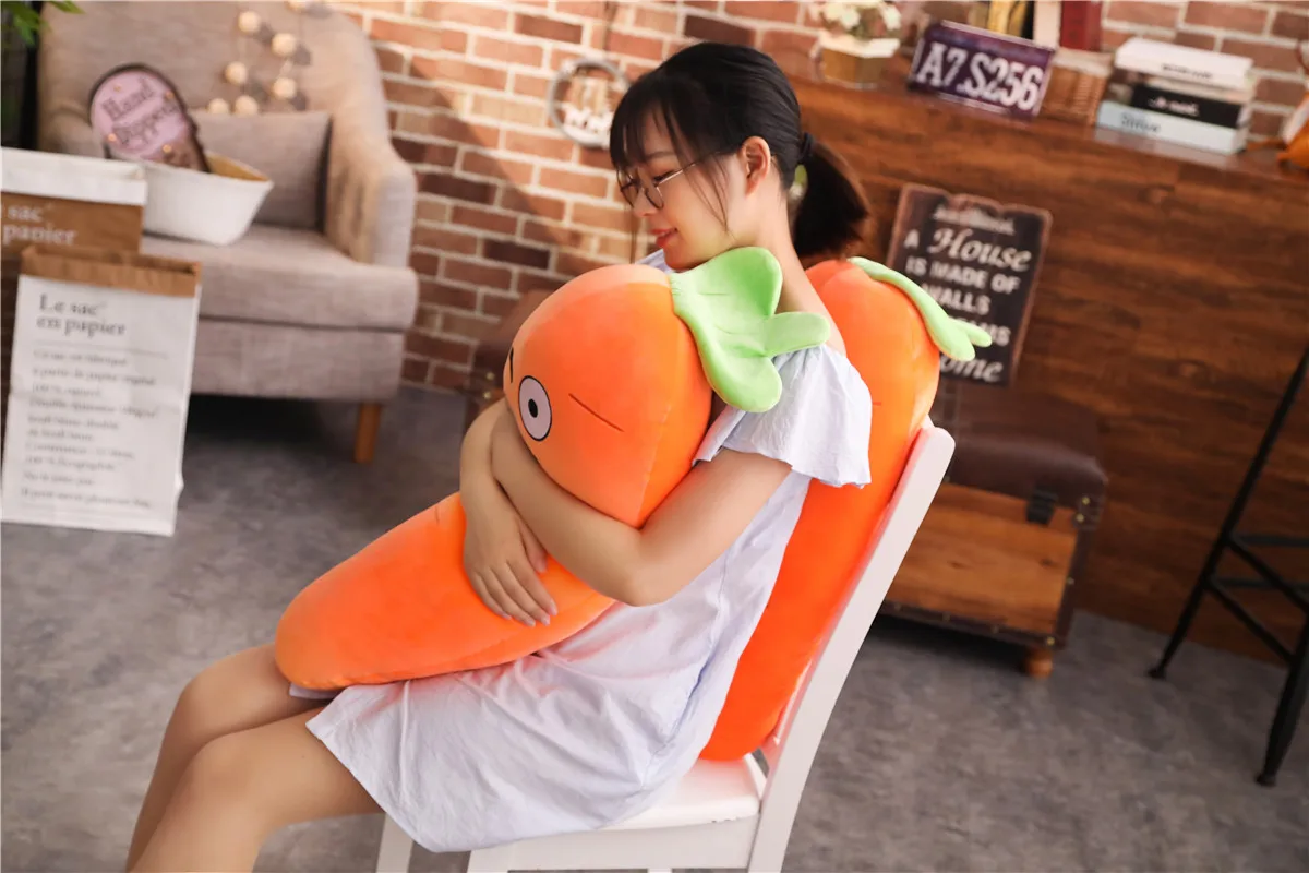 Cartoon Carrot Plant Vegetable Plush Stuffed Soft Toy Huge - Image 19