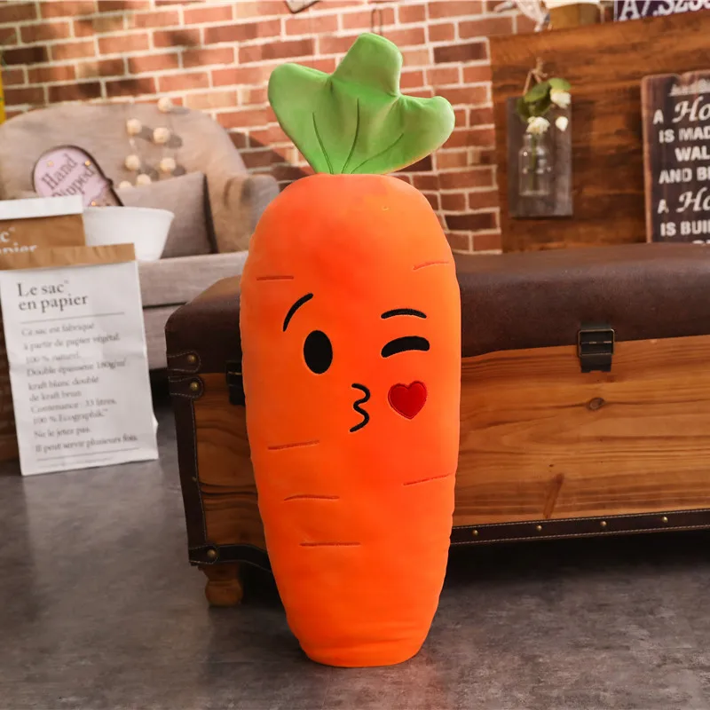 Cartoon Carrot Plant Vegetable Plush Stuffed Soft Toy Huge - Image 7