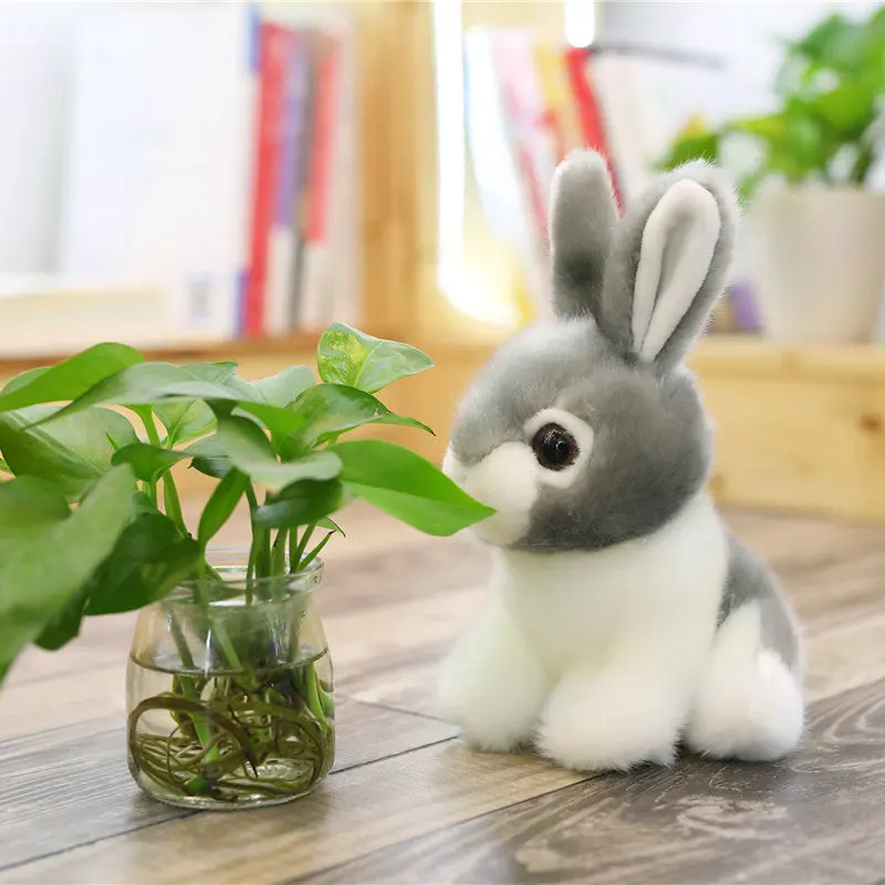 Bunny Rabbit Plush - Brown, Grey, White Stuffed Animal Toy Woodlands - Image 12