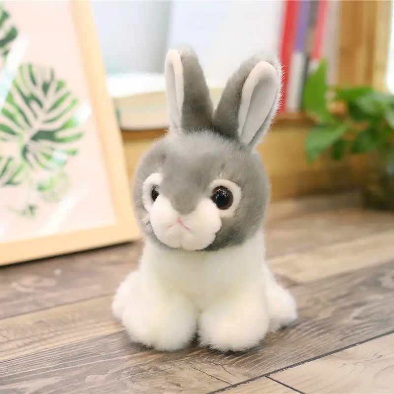 Bunny Rabbit Plush - Brown, Grey, White Stuffed Animal Toy Woodlands - Image 14
