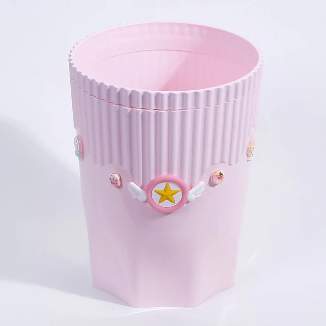 Cardcaptor Sakura Pink Wastepaper Basket Bin Trashcan - Image 4