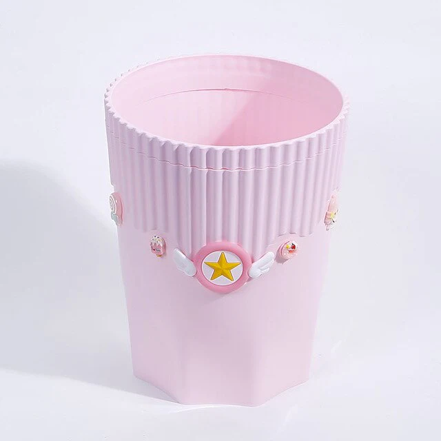 Cardcaptor Sakura Pink Wastepaper Basket Bin Trashcan - Image 5