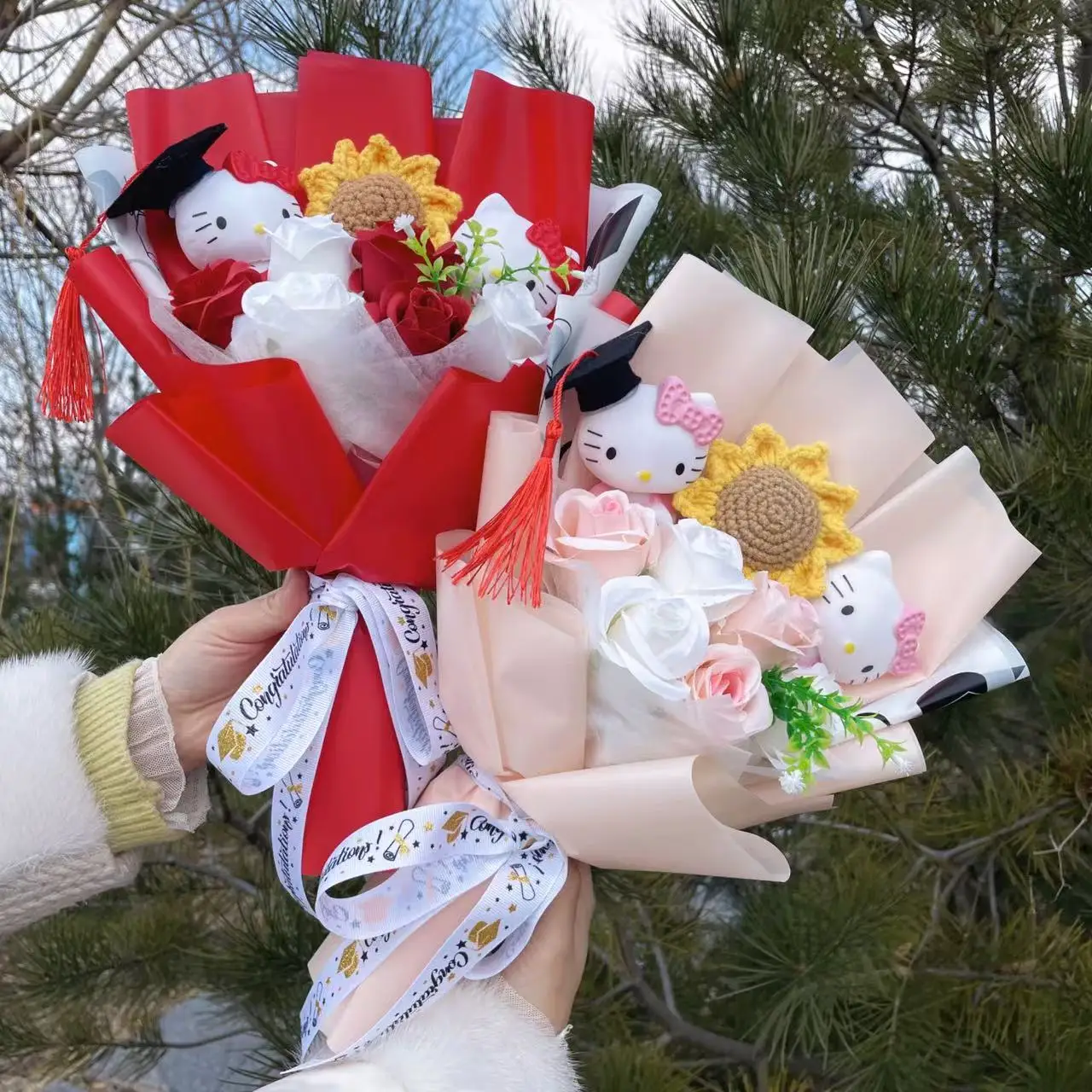 Sanrio Hello Kitty Plush Bouquet Flowers - Image 5