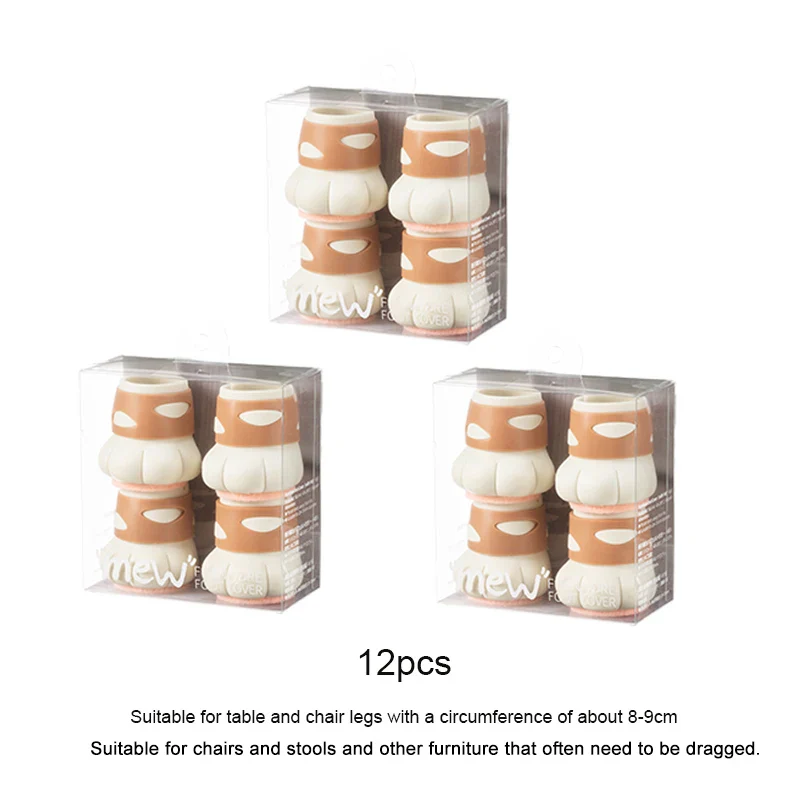 Silicone Chair Leg Caps Cat Claw Foot Pads Home Decor - Image 11
