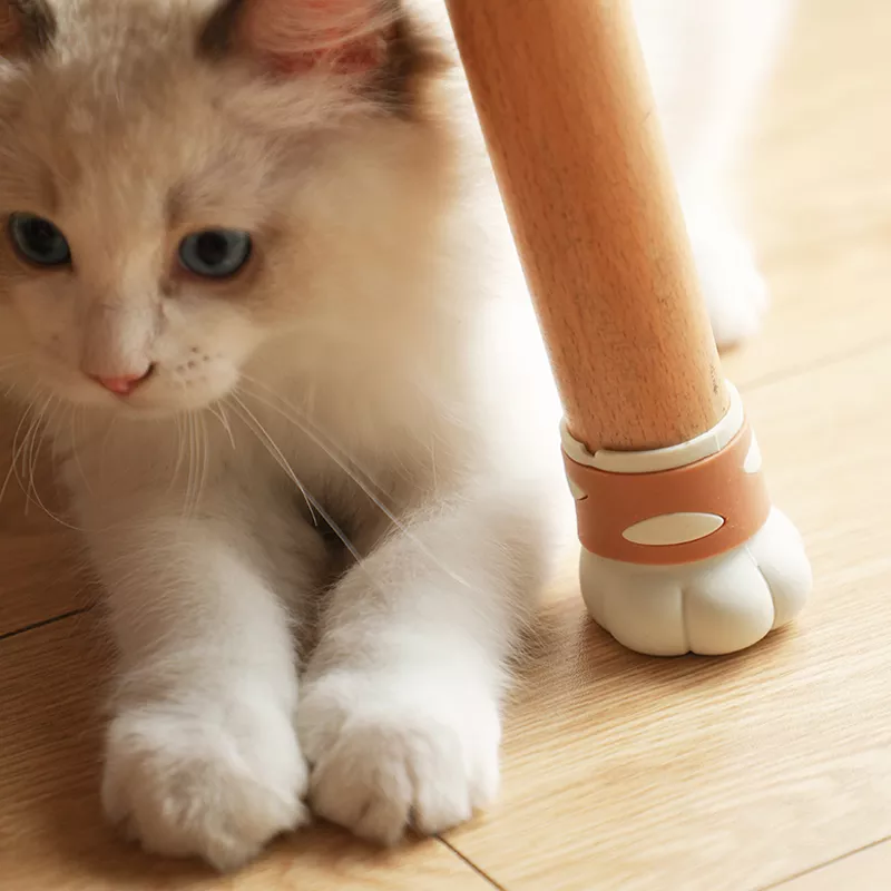 Silicone Chair Leg Caps Cat Claw Foot Pads Home Decor - Image 13
