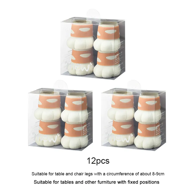 Silicone Chair Leg Caps Cat Claw Foot Pads Home Decor - Image 8