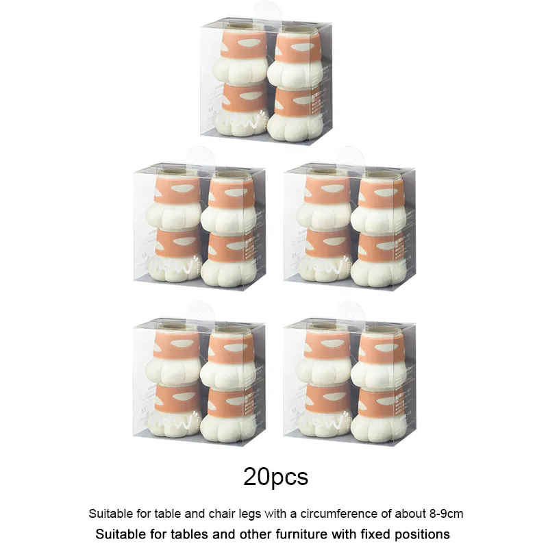 Silicone Chair Leg Caps Cat Claw Foot Pads Home Decor - Image 9