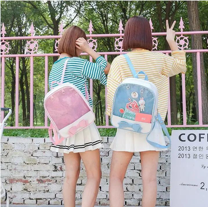 Clear Transparent Bow School Backpack Rucksack Japanese School - Image 16