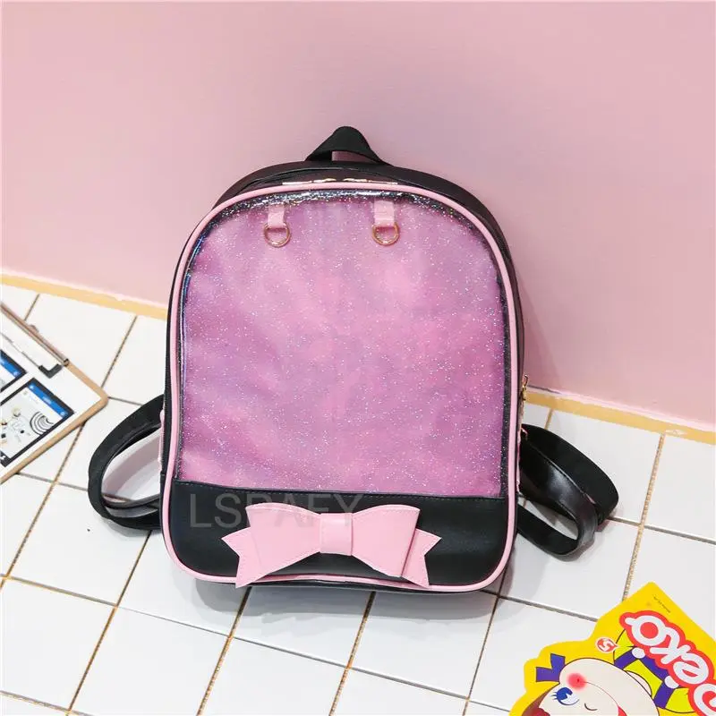 Clear Transparent Bow School Backpack Rucksack Japanese School - Image 17