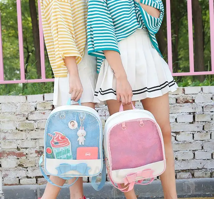 Clear Transparent Bow School Backpack Rucksack Japanese School - Image 3