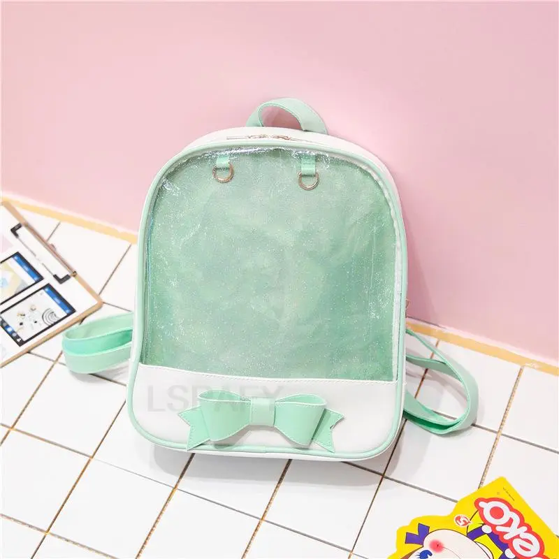 Clear Transparent Bow School Backpack Rucksack Japanese School - Image 32