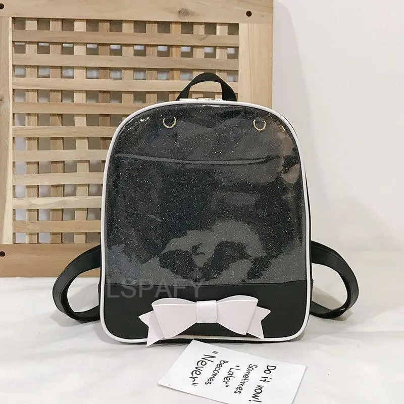 Clear Transparent Bow School Backpack Rucksack Japanese School - Image 36