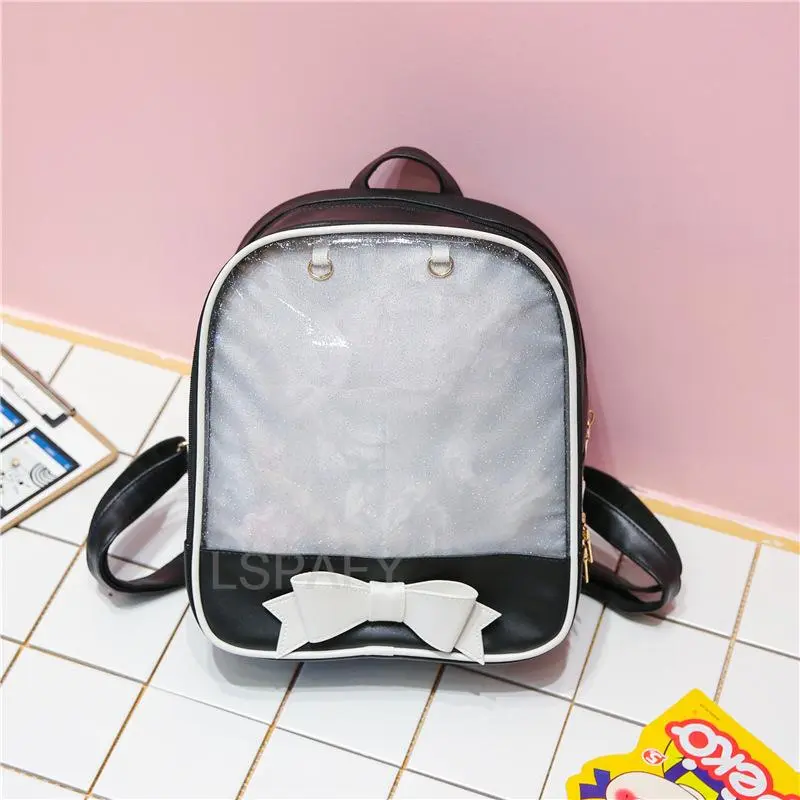 Clear Transparent Bow School Backpack Rucksack Japanese School - Image 37