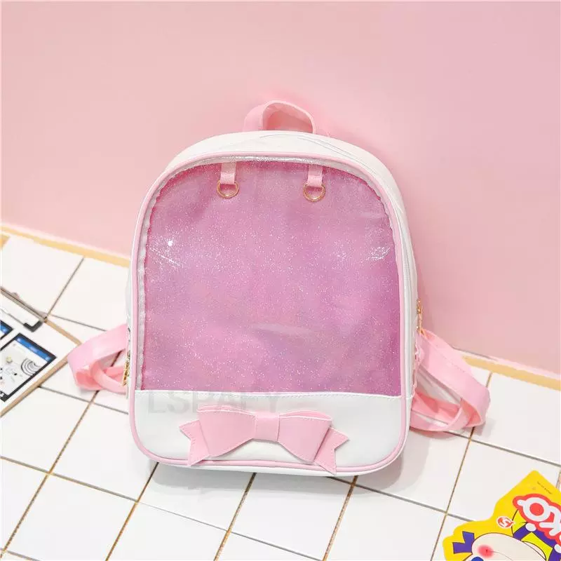 Clear Transparent Bow School Backpack Rucksack Japanese School - Image 5