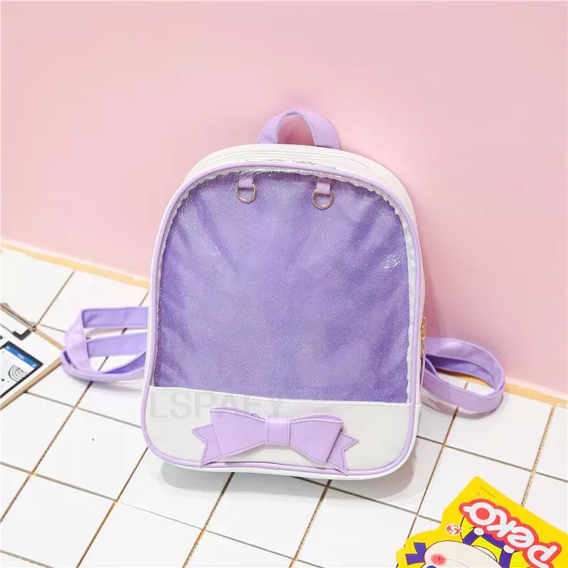 Clear Transparent Bow School Backpack Rucksack Japanese School - Image 9