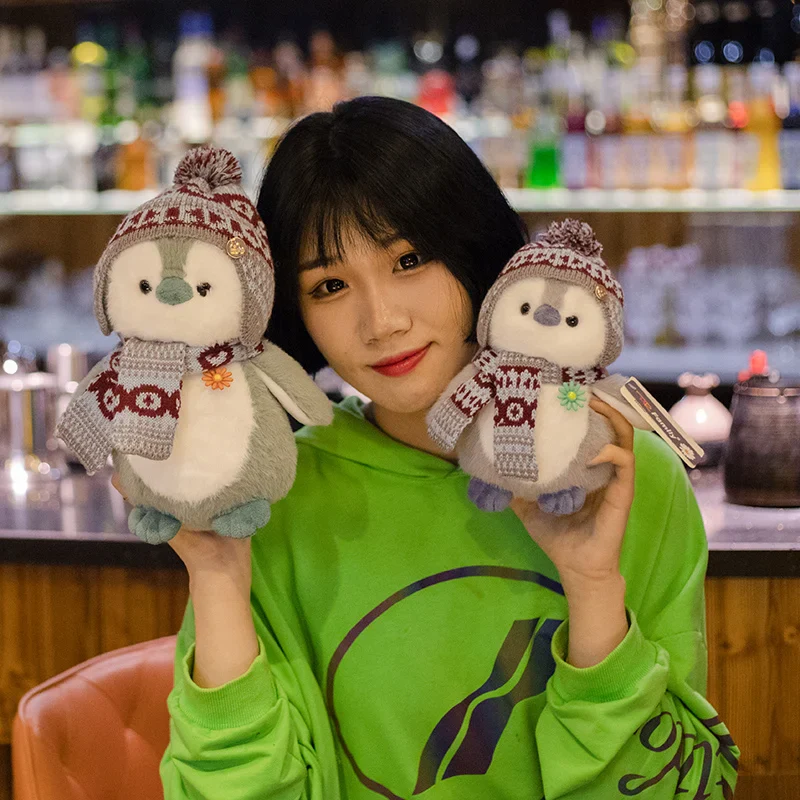 Cosy Penguin With Scarf and Hat Plush Winter Christmas Plush - Image 12