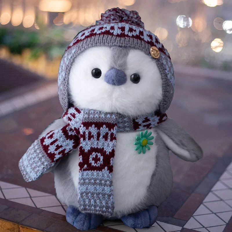Cosy Penguin With Scarf and Hat Plush Winter Christmas Plush - Image 4