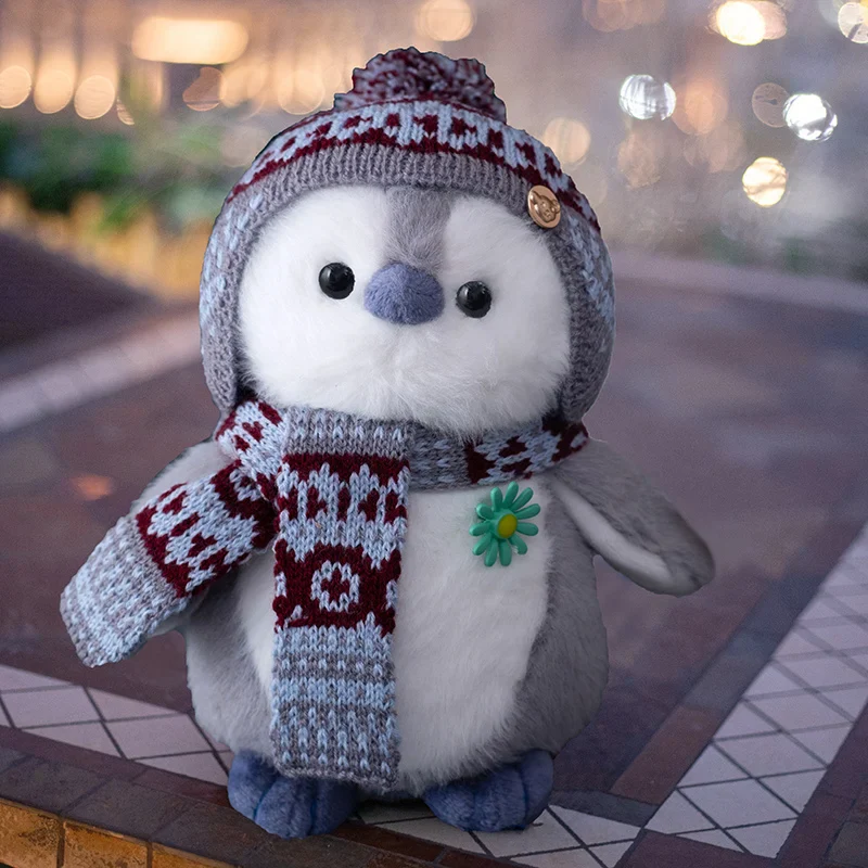 Cosy Penguin With Scarf and Hat Plush Winter Christmas Plush - Image 6