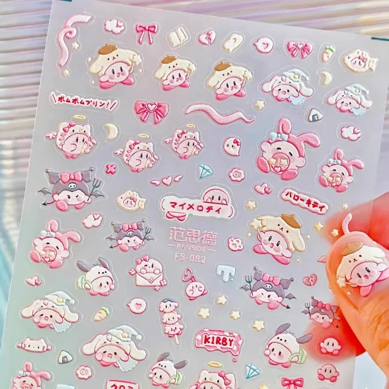 Kirby Waterproof Embossed Decorative Stickers - Image 4