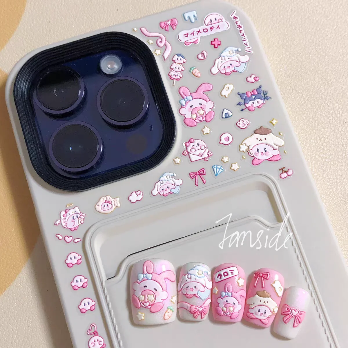 Kirby Waterproof Embossed Decorative Stickers - Image 8