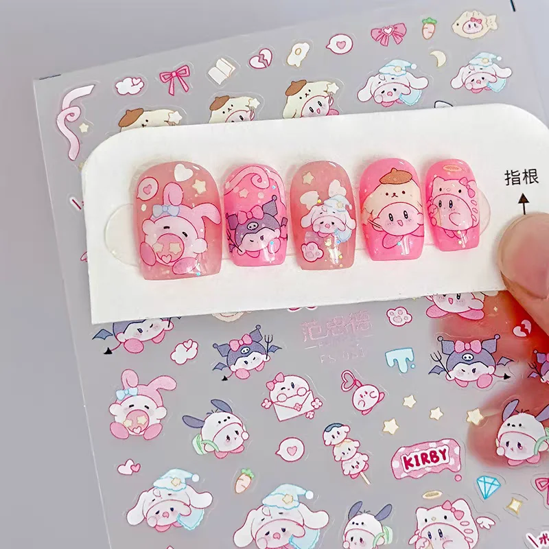 Kirby Waterproof Embossed Decorative Stickers - Image 9