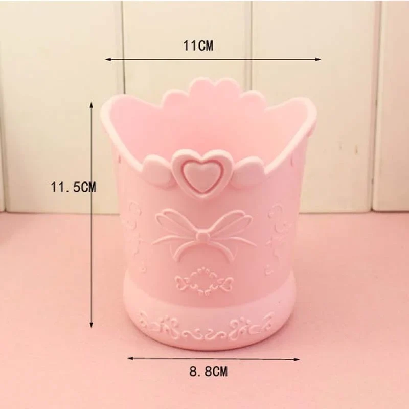 Floral Heart Pen Pot Organiser Tub Holder - Pink, Lilac, Blue - Image 11