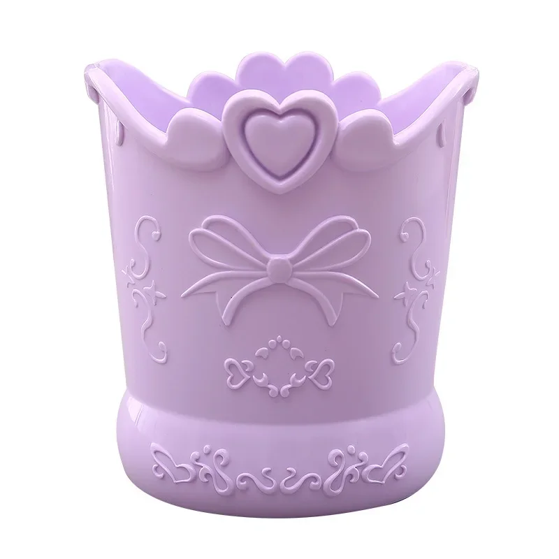 Floral Heart Pen Pot Organiser Tub Holder - Pink, Lilac, Blue - Image 17