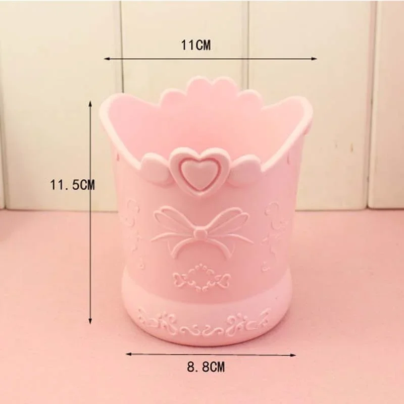 Floral Heart Pen Pot Organiser Tub Holder - Pink, Lilac, Blue - Image 7