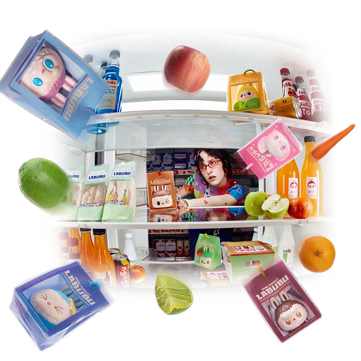 Genuine Pop Mart The Monsters Labubu Wacky Mart Series - Pinch Pendant Blind Box - Image 9