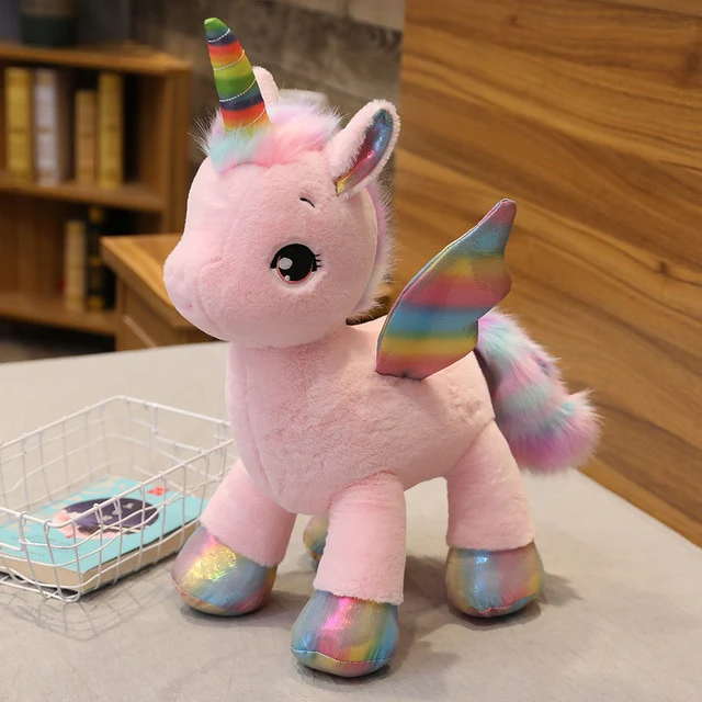 Giant Unicorn Plush Multicoloured, Pink, White, Yellow, Blue (up to 80cm) - Image 4