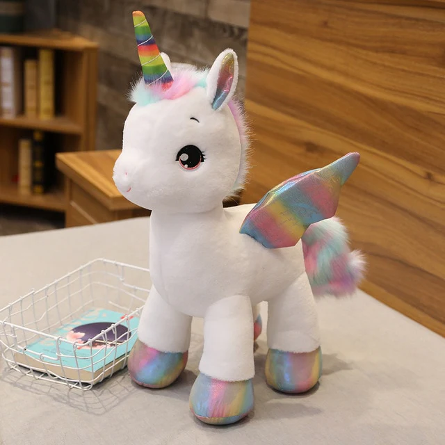 Giant Unicorn Plush Multicoloured, Pink, White, Yellow, Blue (up to 80cm) - Image 6