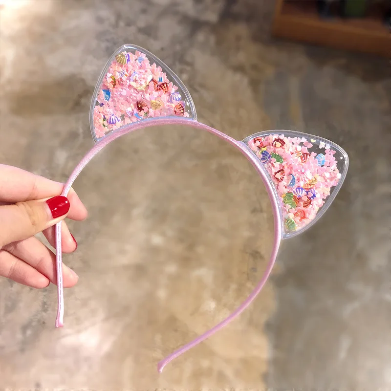 Glitter Sequins Cat Ear and Bow Headbands Multicoloured - Image 10