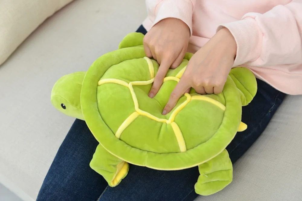 Large Green Turtle Sleeping Pillow Plush Toy - Image 12
