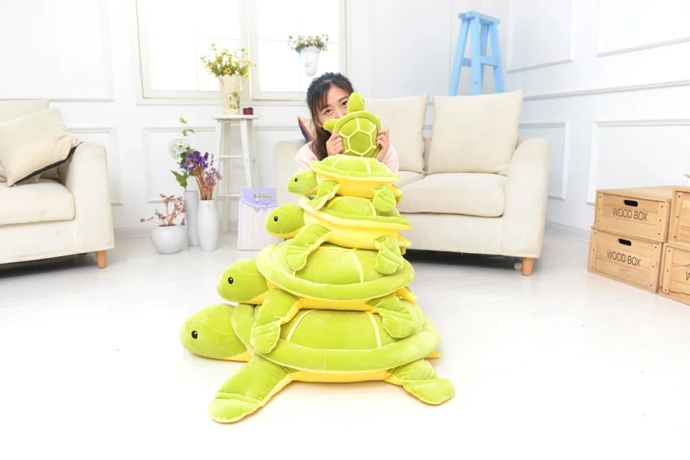 Large Green Turtle Sleeping Pillow Plush Toy - Image 13