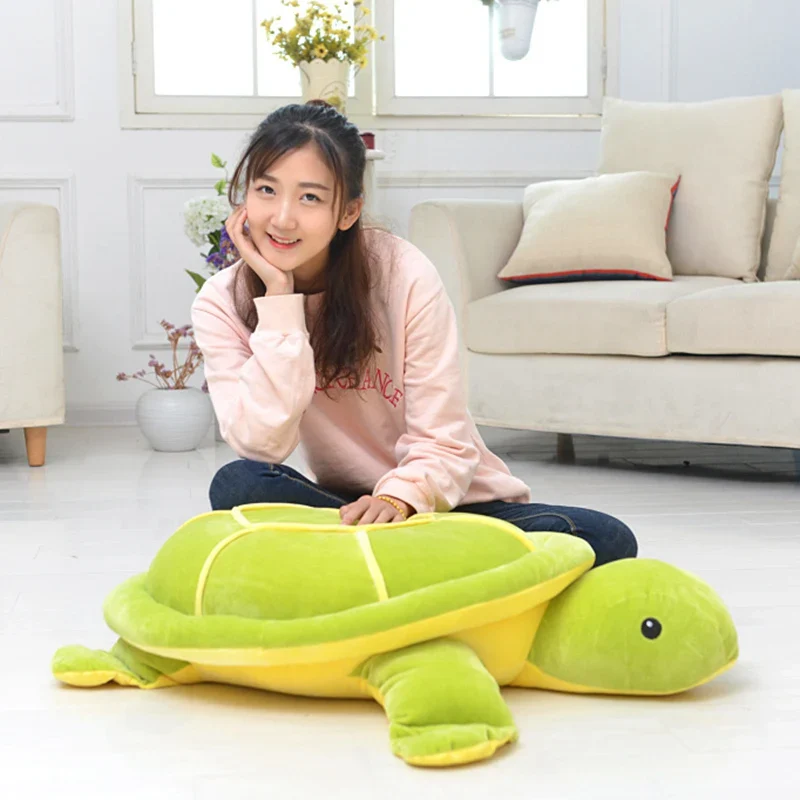 Large Green Turtle Sleeping Pillow Plush Toy - Image 14