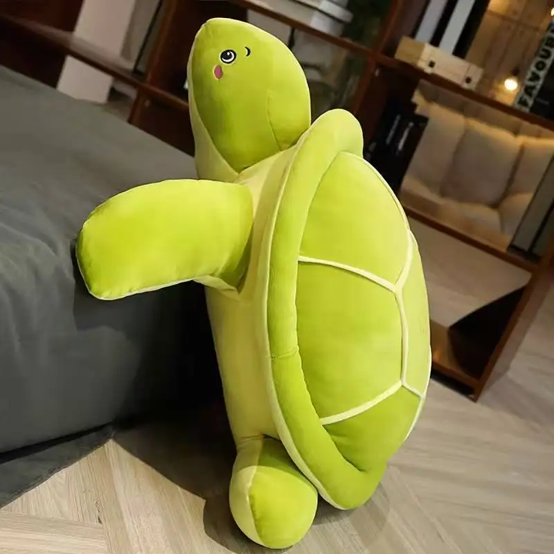 Large Green Turtle Sleeping Pillow Plush Toy - Image 16