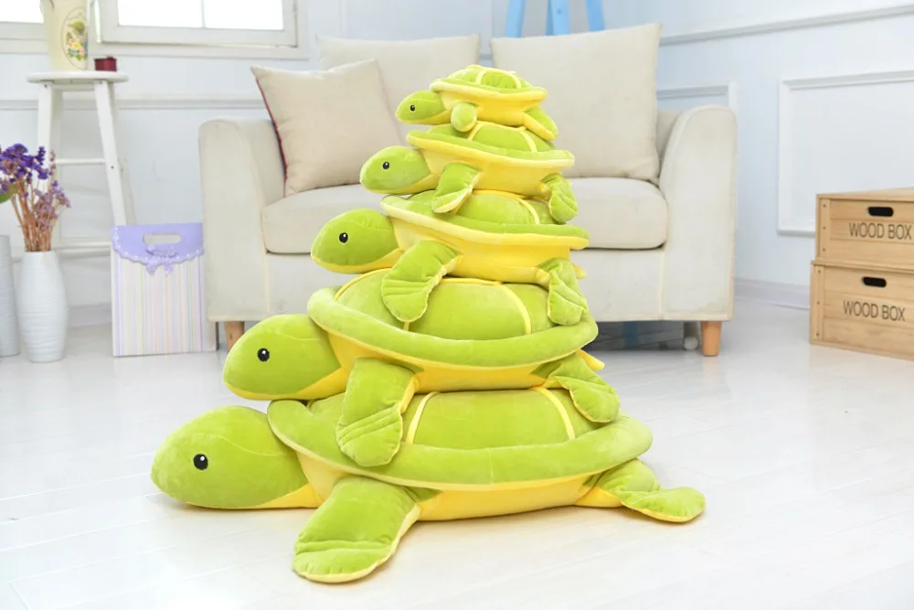 Large Green Turtle Sleeping Pillow Plush Toy - Image 18