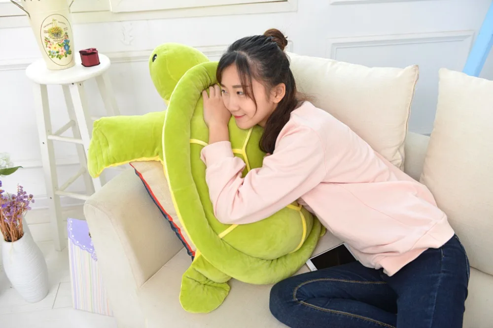Large Green Turtle Sleeping Pillow Plush Toy - Image 19