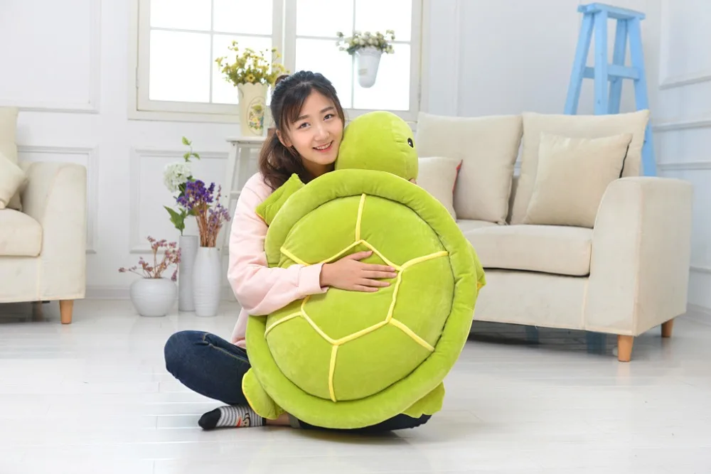 Large Green Turtle Sleeping Pillow Plush Toy - Image 20