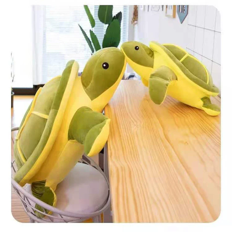 Large Green Turtle Sleeping Pillow Plush Toy - Image 6